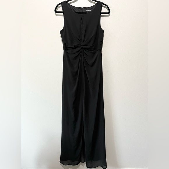 BEBE- Black Flowy Jumpsuit/Dress Size 6 - Picture 1 of 8